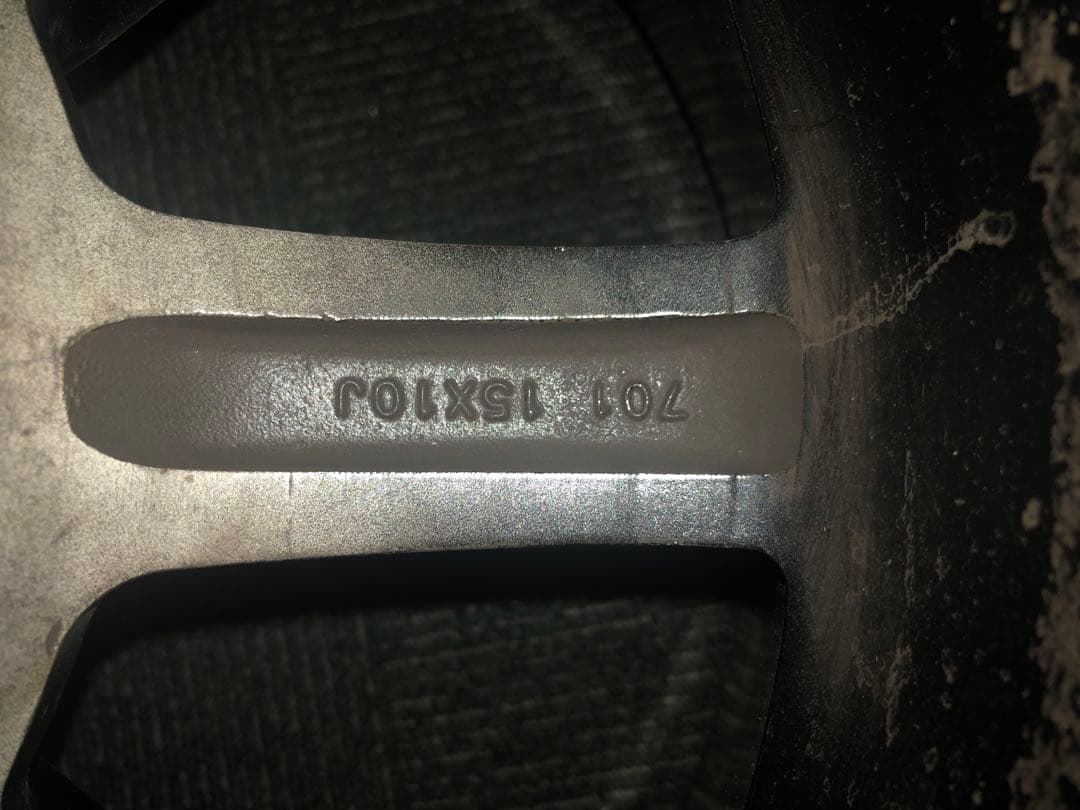 ブラックレーシング15 10j -25 深リム114.3 4穴s30zgc10