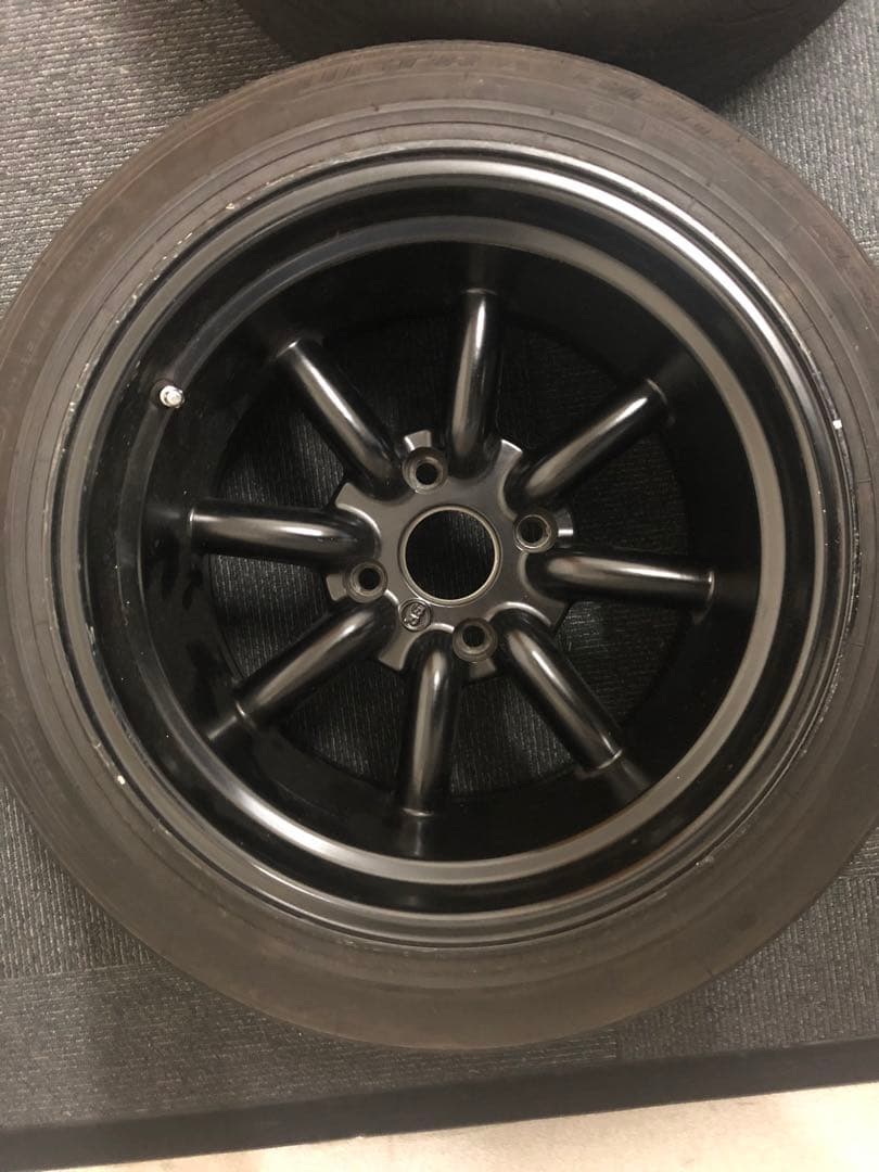 ブラックレーシング15 10j -25 深リム114.3 4穴s30zgc10