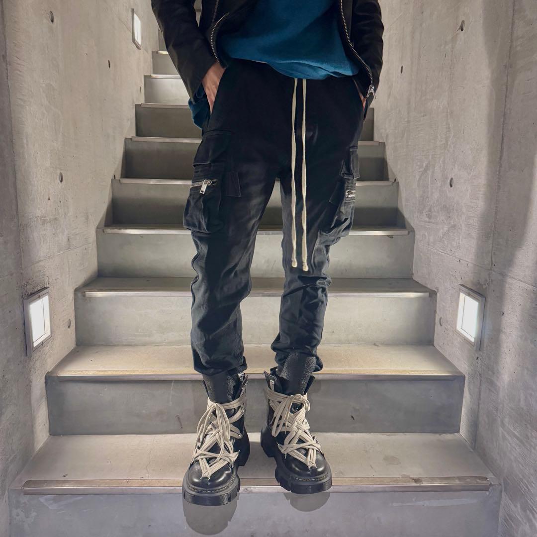 21FW Rick Owens MASTDON CARGO 48黒パンツ
