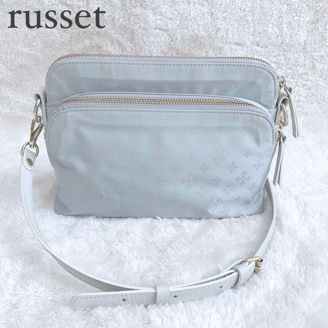 【ゆずもも猫】極美品 ラシット モノグラム レザーストラップ