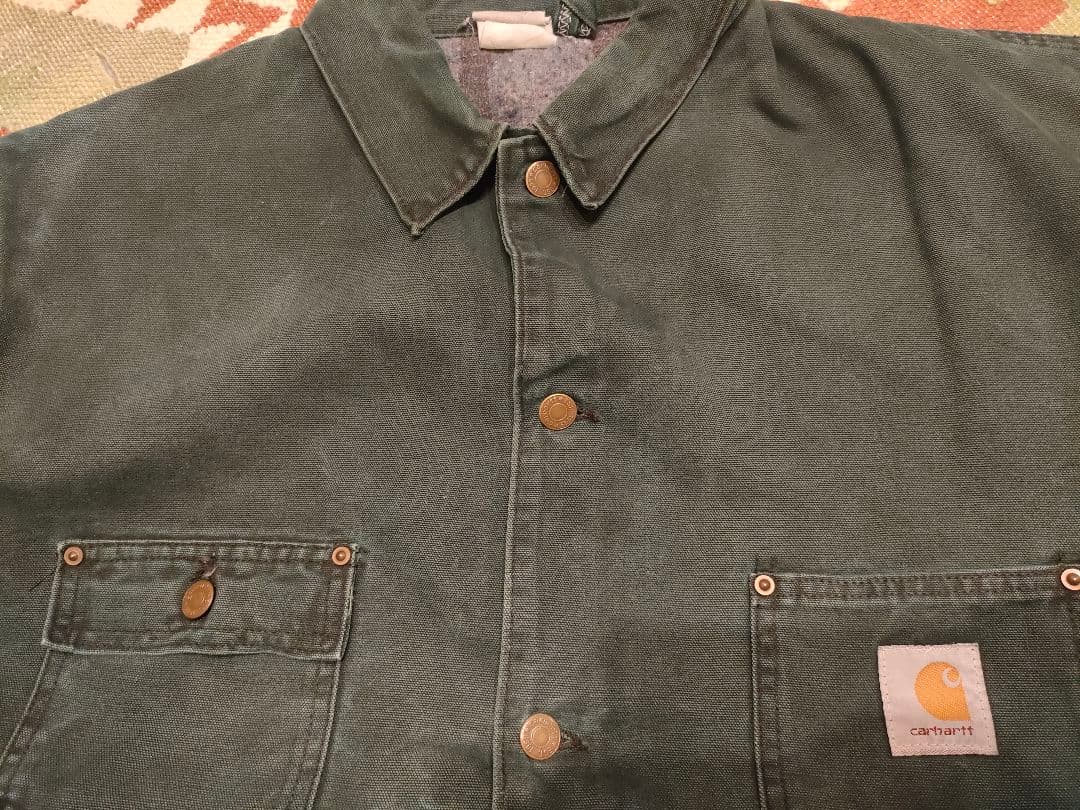 Carhartt チョアコート カバーオール ハンターグリーン L~XL程度
