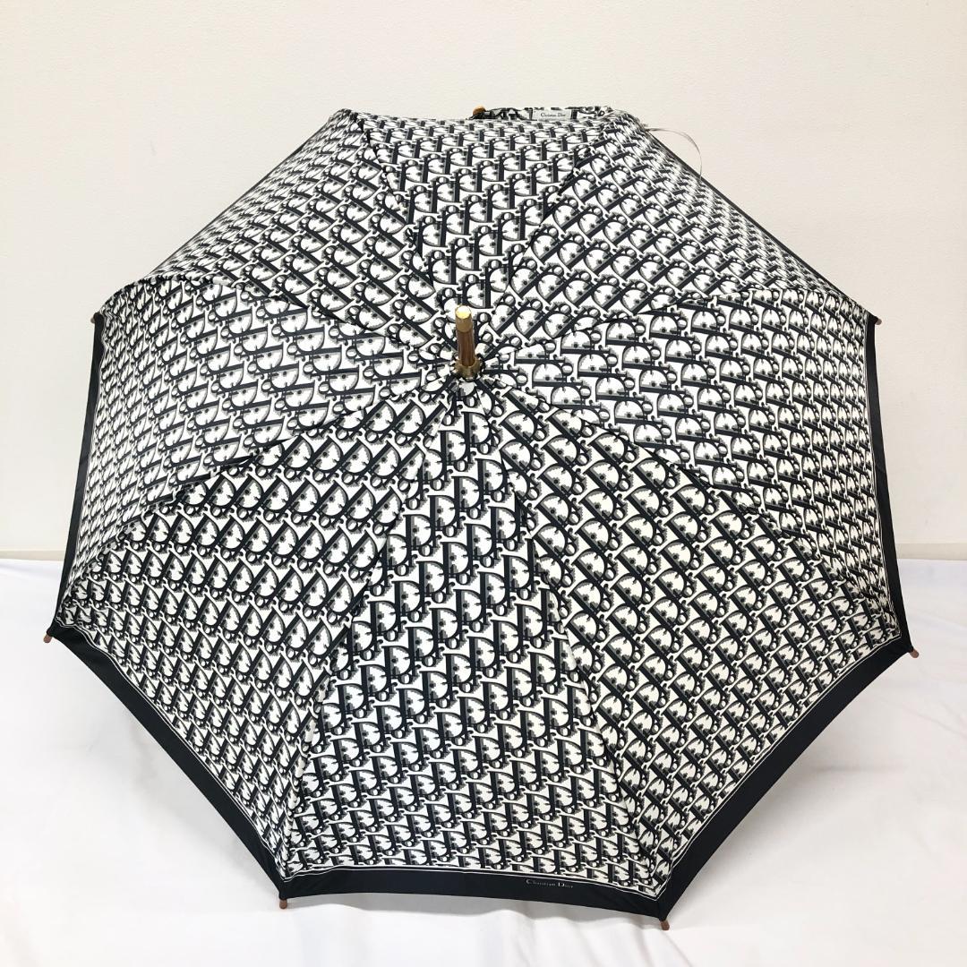 【未使用保管品】7F496/クリスチャンディオール/長傘/トロッター/ブラック