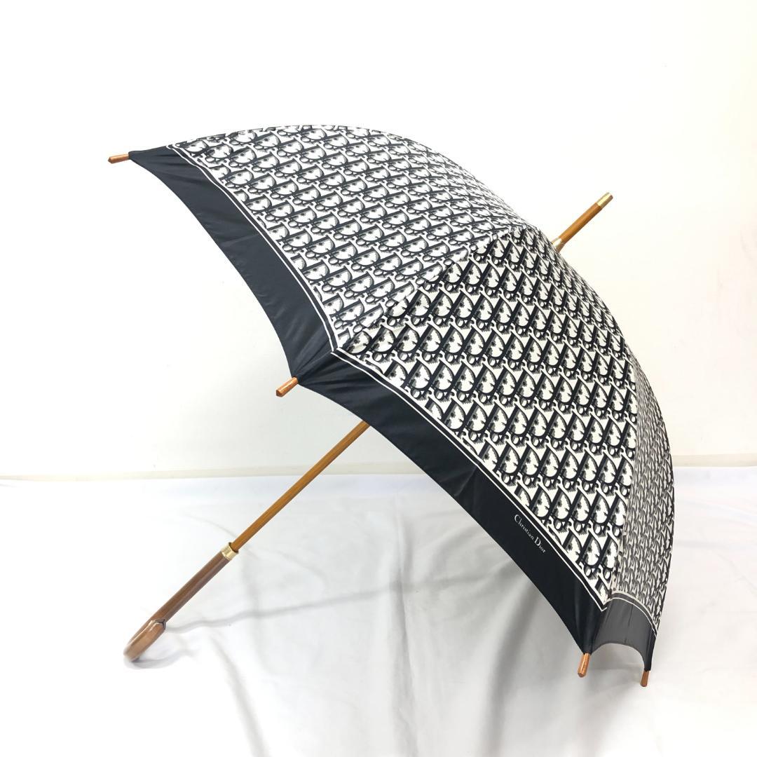 【未使用保管品】7F496/クリスチャンディオール/長傘/トロッター/ブラック