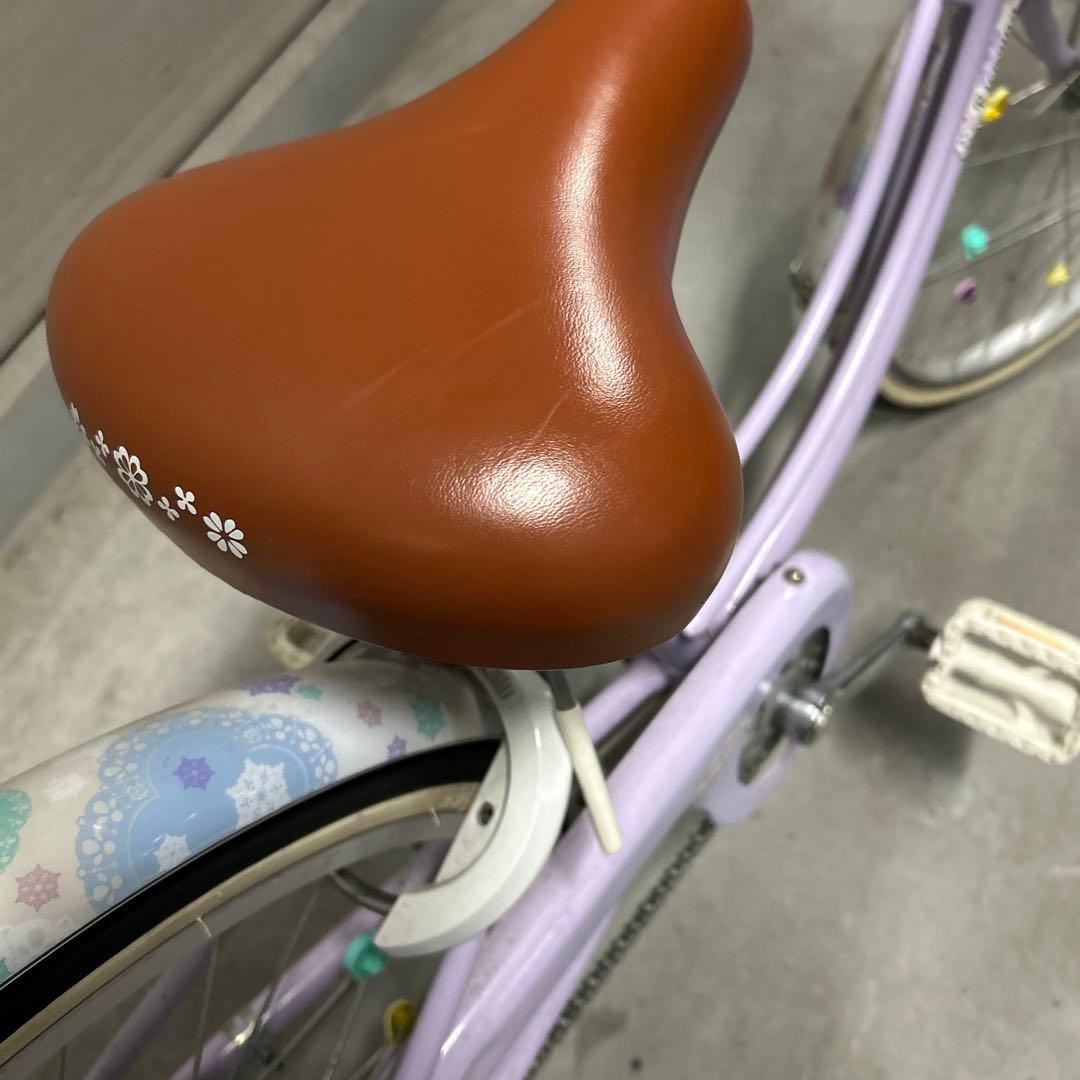 【くくる】子供用自転車 ラベンダー色　22インチ