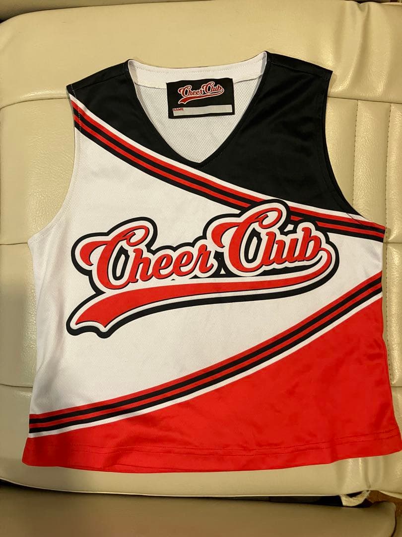 リボン付きチアクラブユニフォーム上下Mセット