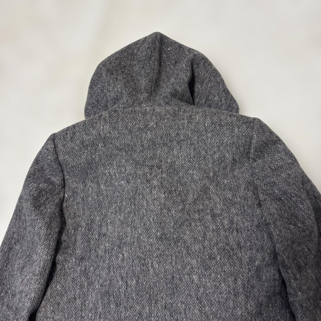 【美品】ステファンシュナイダー　フーデッドウールジャケットXL ウール　グレー