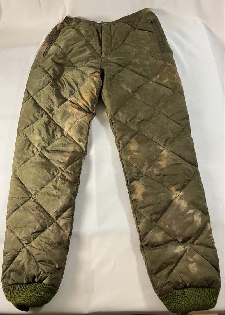 Needles キルティングパンツ オリーブグリーン ネペンテス