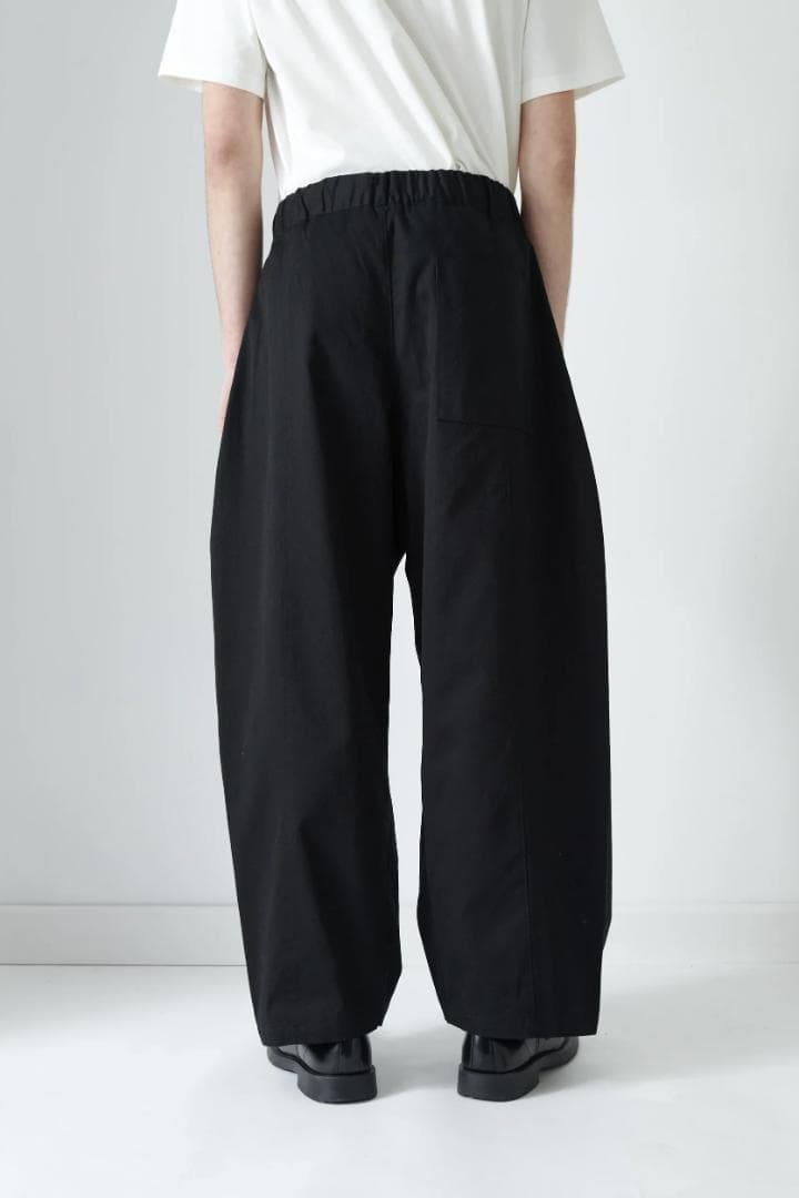 スーツ sage NATION BOX PLEAT TROUSER BLACK