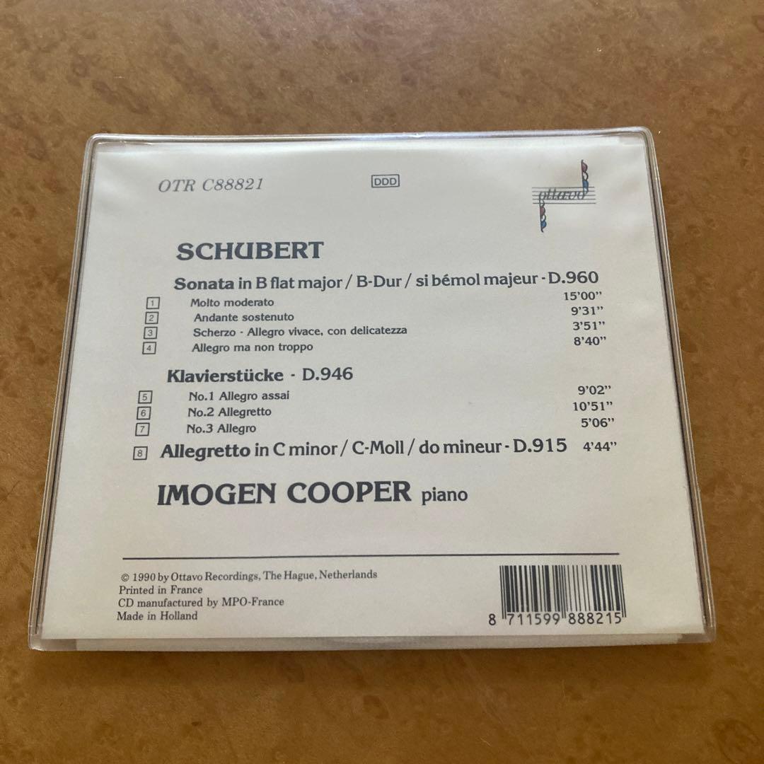 輸CD クーパー／「シューベルト最後の６年 1823-1828」全6枚