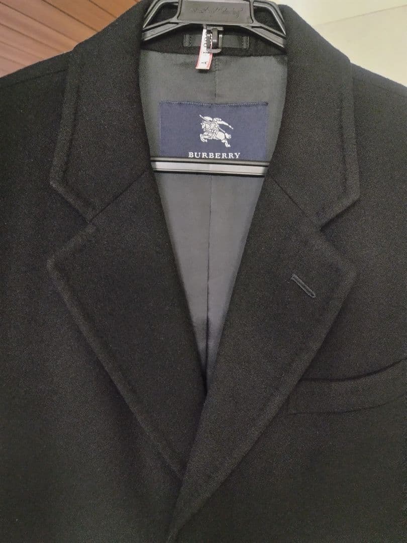 メンズ　コート　BURBERRY 黒 Mサイズ　チェスターコート