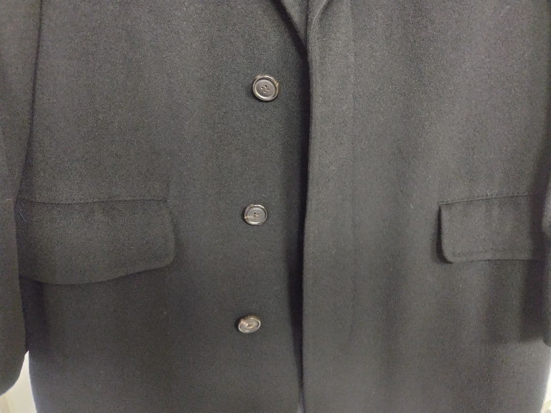 メンズ　コート　BURBERRY 黒 Mサイズ　チェスターコート