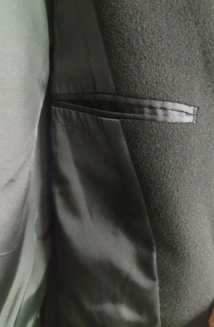 メンズ　コート　BURBERRY 黒 Mサイズ　チェスターコート