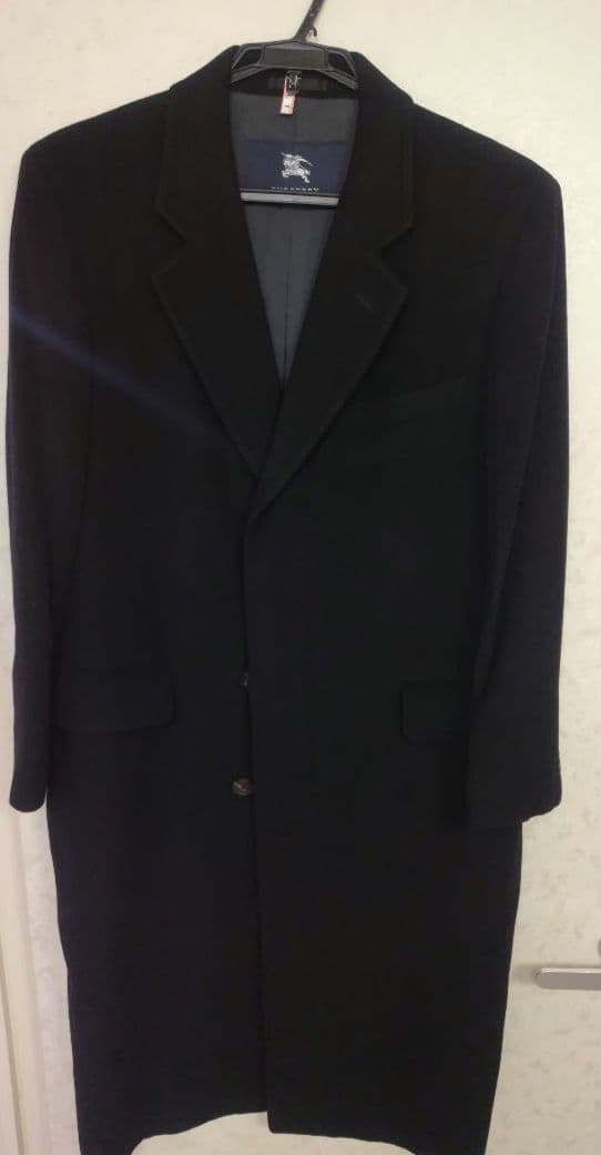 メンズ　コート　BURBERRY 黒 Mサイズ　チェスターコート