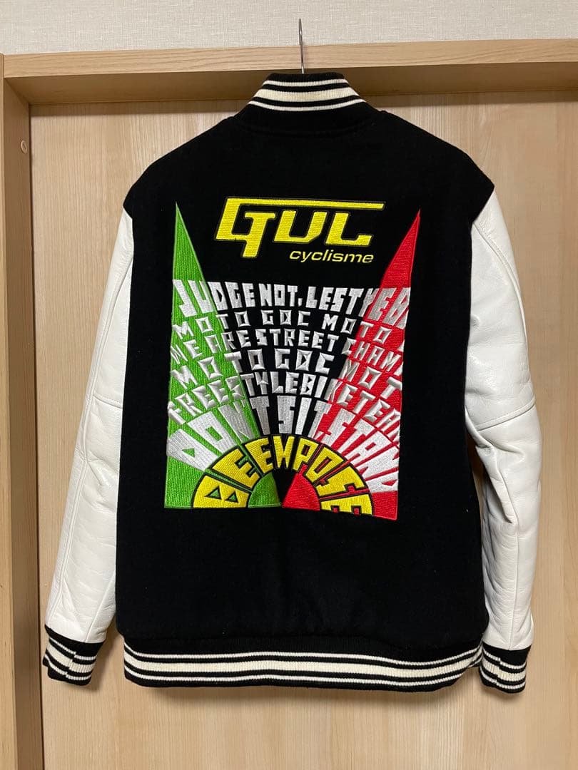 GDC 刺繍スタジャン Mサイズ ブラック・ホワイト