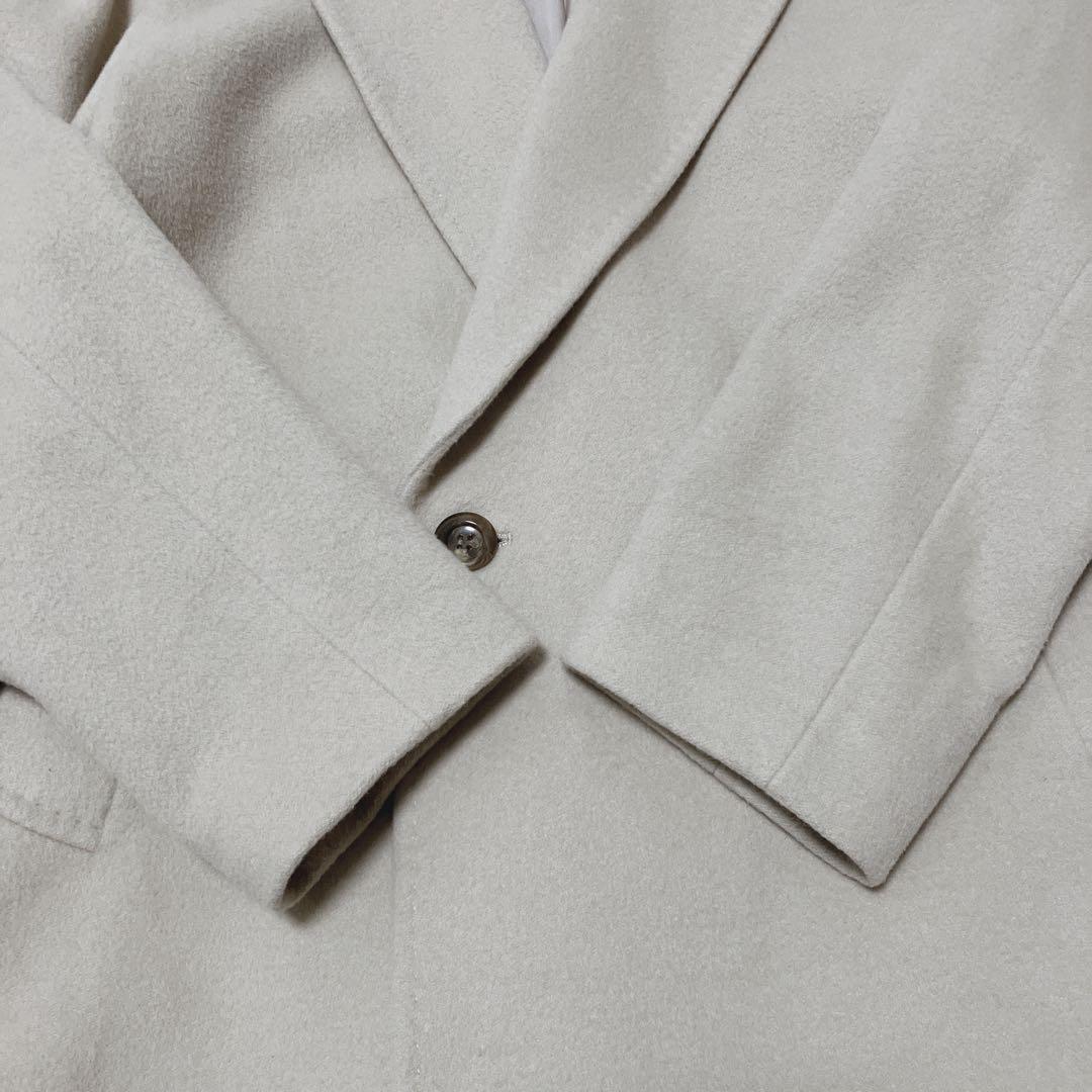 美品　23区　ウールアンゴラビーバー　チェスターコート　ベージュ　36 ダブル