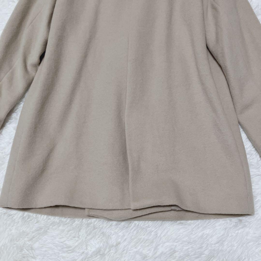 美品　23区　ウールアンゴラビーバー　チェスターコート　ベージュ　36 ダブル