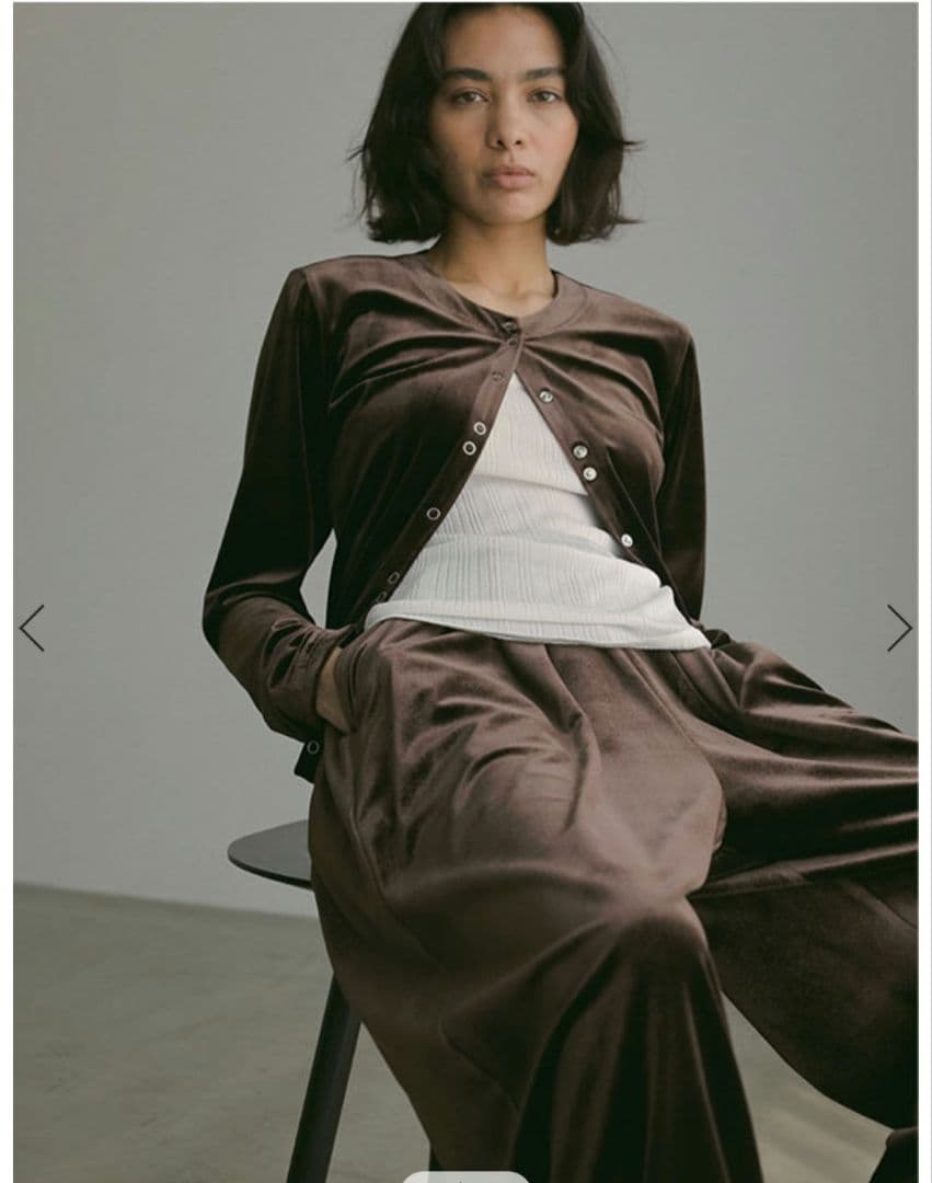 ETRETOKYO リラクシーベロアパンツ