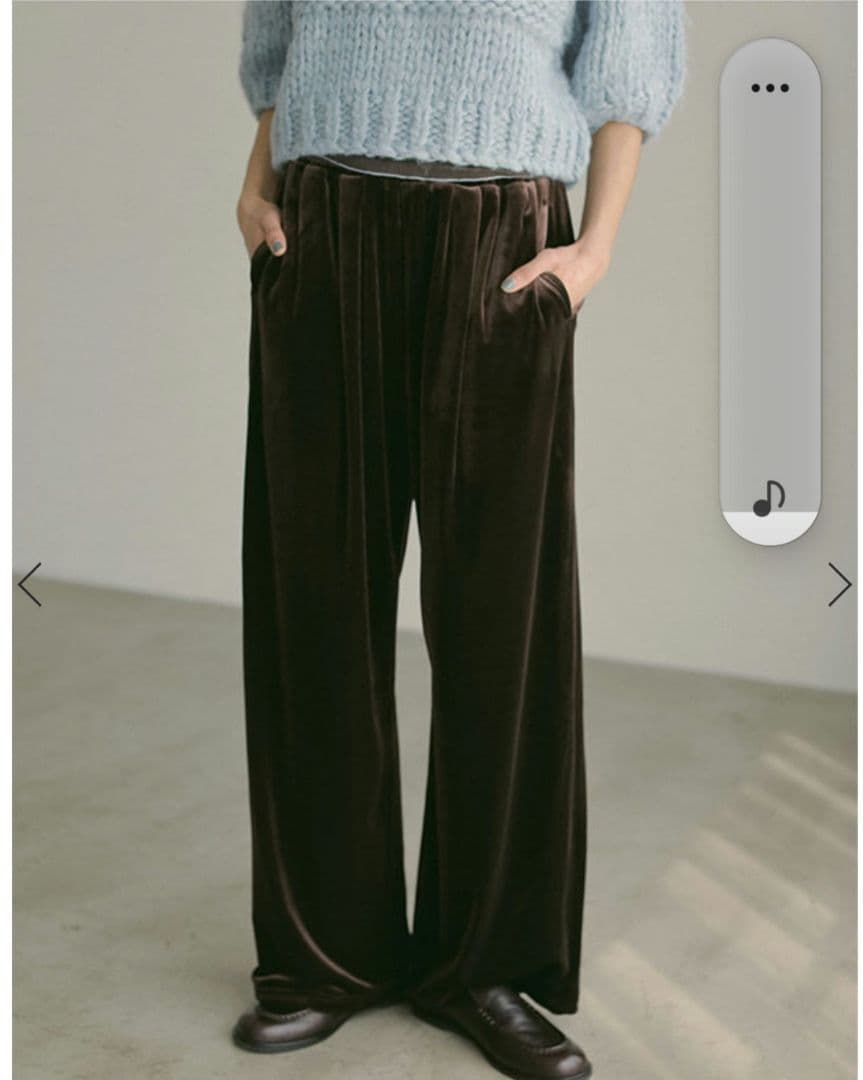 ETRETOKYO リラクシーベロアパンツ