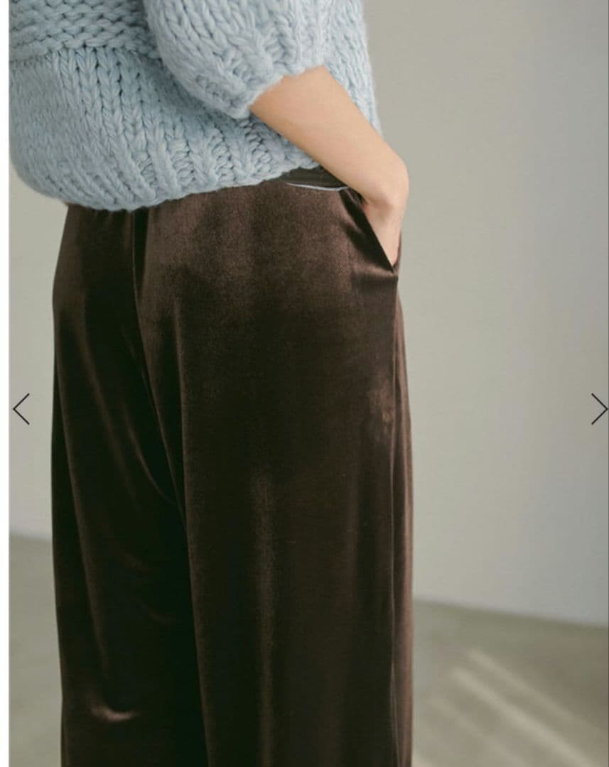 ETRETOKYO リラクシーベロアパンツ