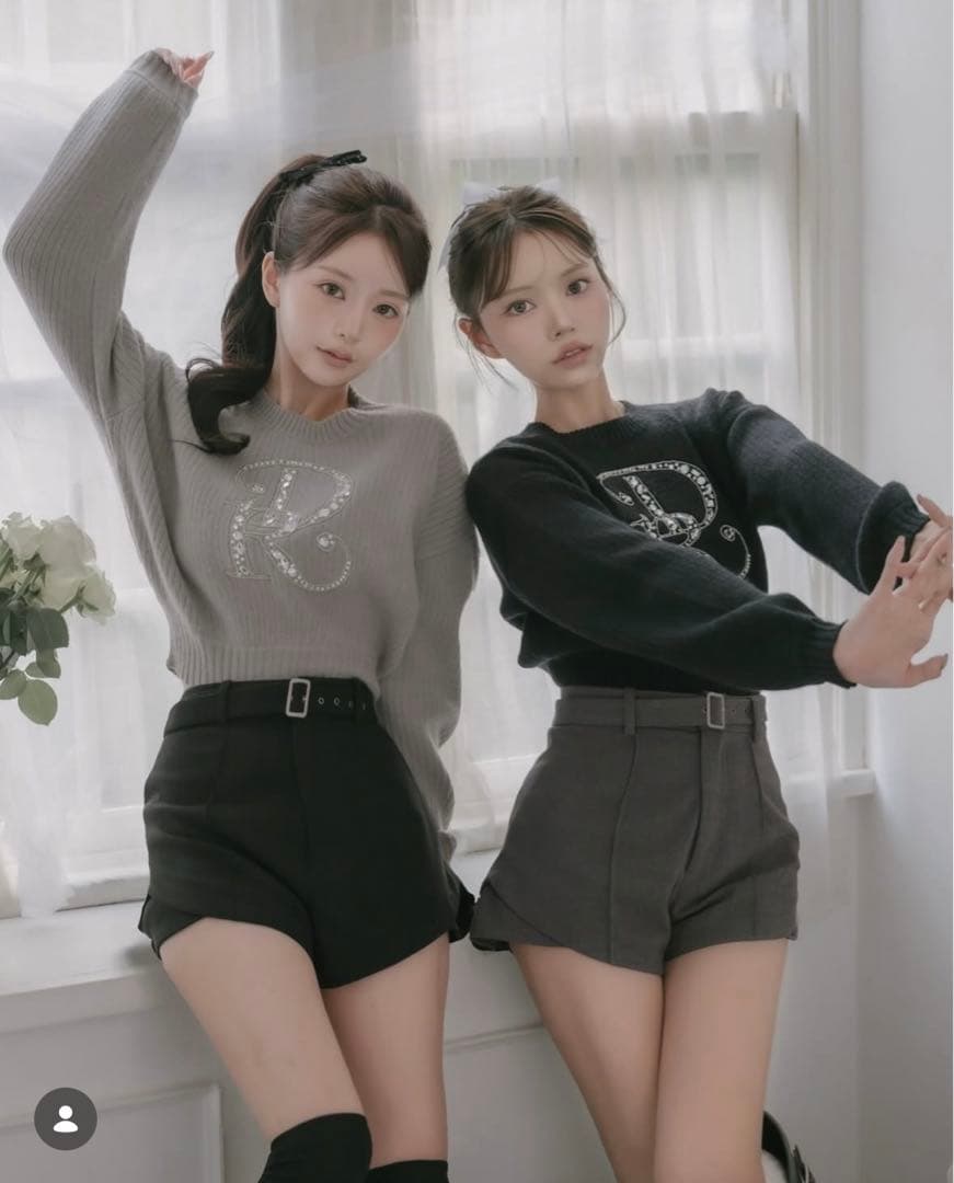 darich サイドスリットショートパンツ　ブラックSサイズ