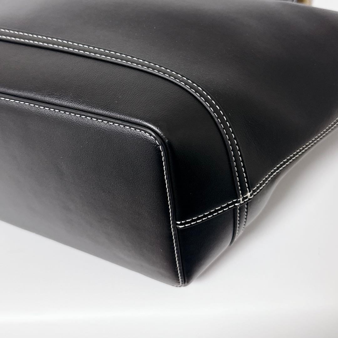 【人気商品】vasic mask ラージサイズ　トートバッグ レザー　ブラック