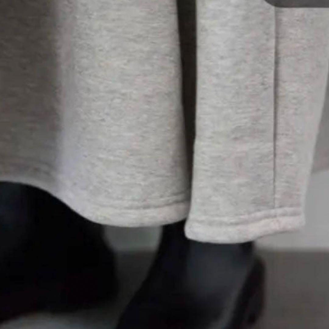 plusOTOHA裏起毛ティアードスウェットワンピース/グレー