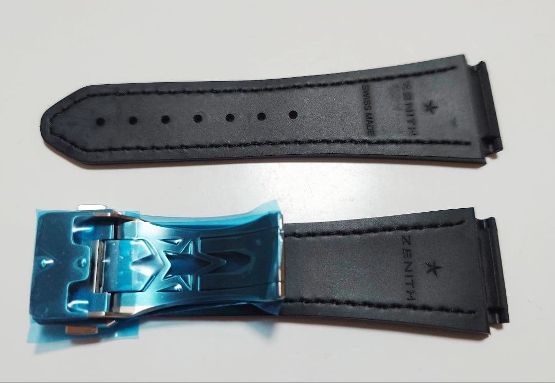 ゼニス　デファイクラシック用　レザーストラップ　ベルト　Dバックル