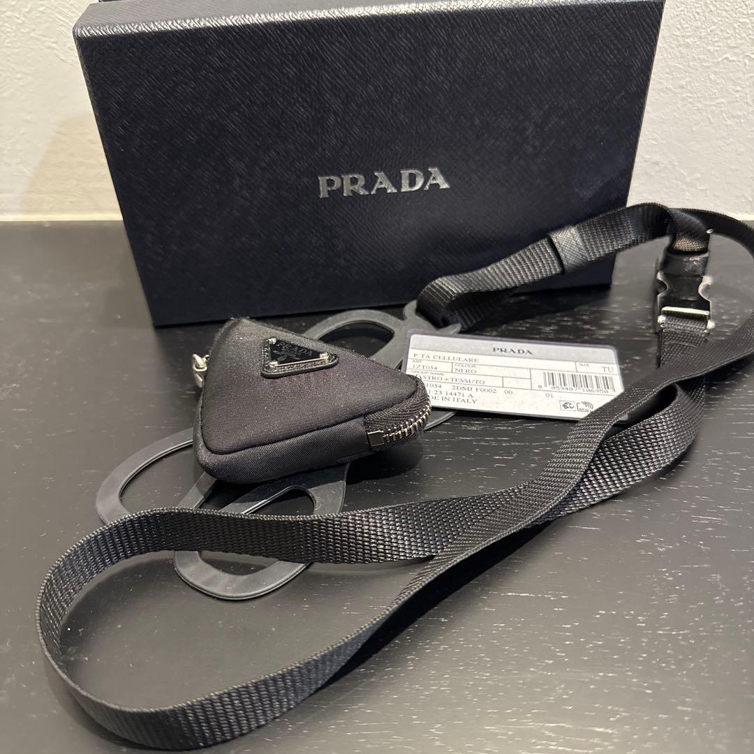 PRADA プラダ ポーチ付き スマートフォン ケース　スマホショルダ