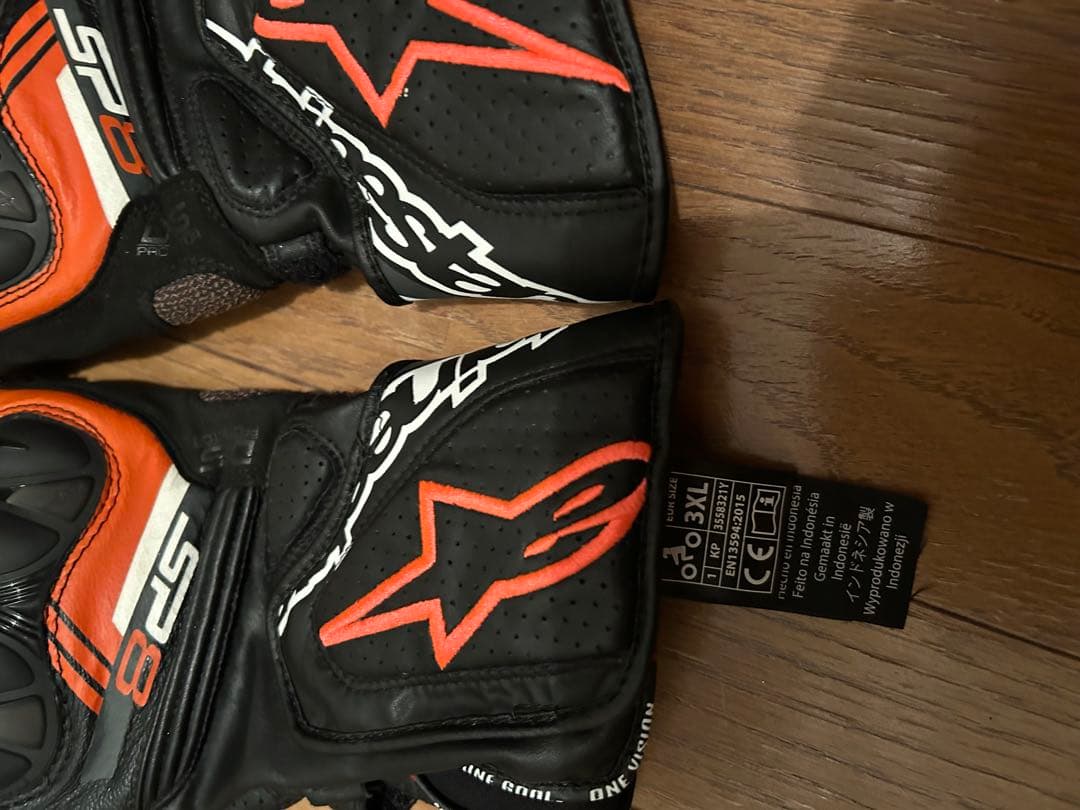 Alpinestars バイク用グローブ 3XL 黒/オレンジ