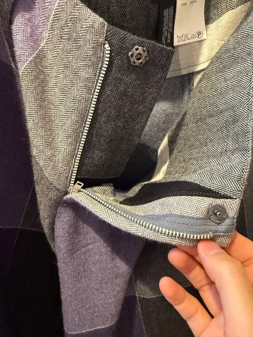 LIMI feu ウール100% チェック柄ショートパンツ S