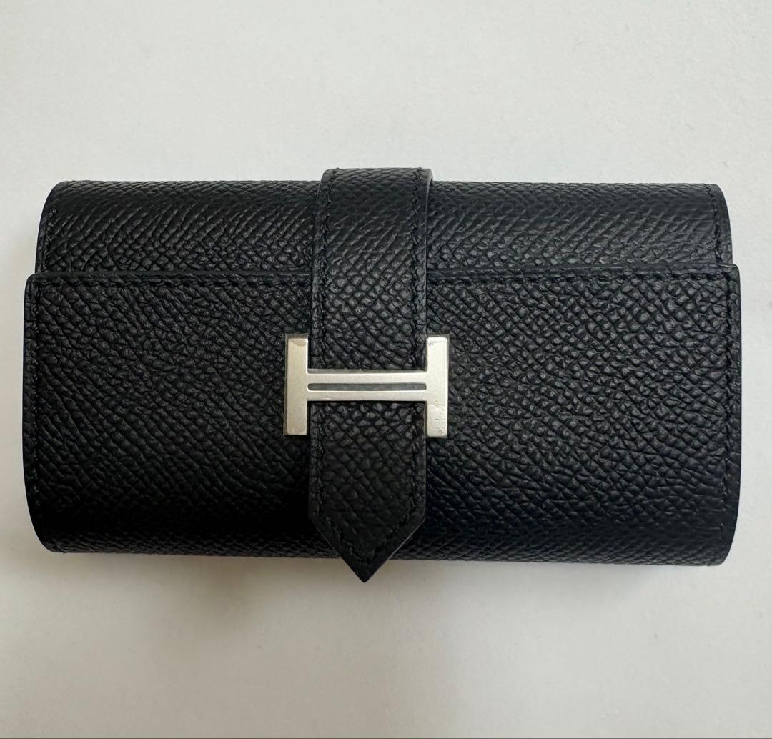 エルメス　べアン　キーケース　黒