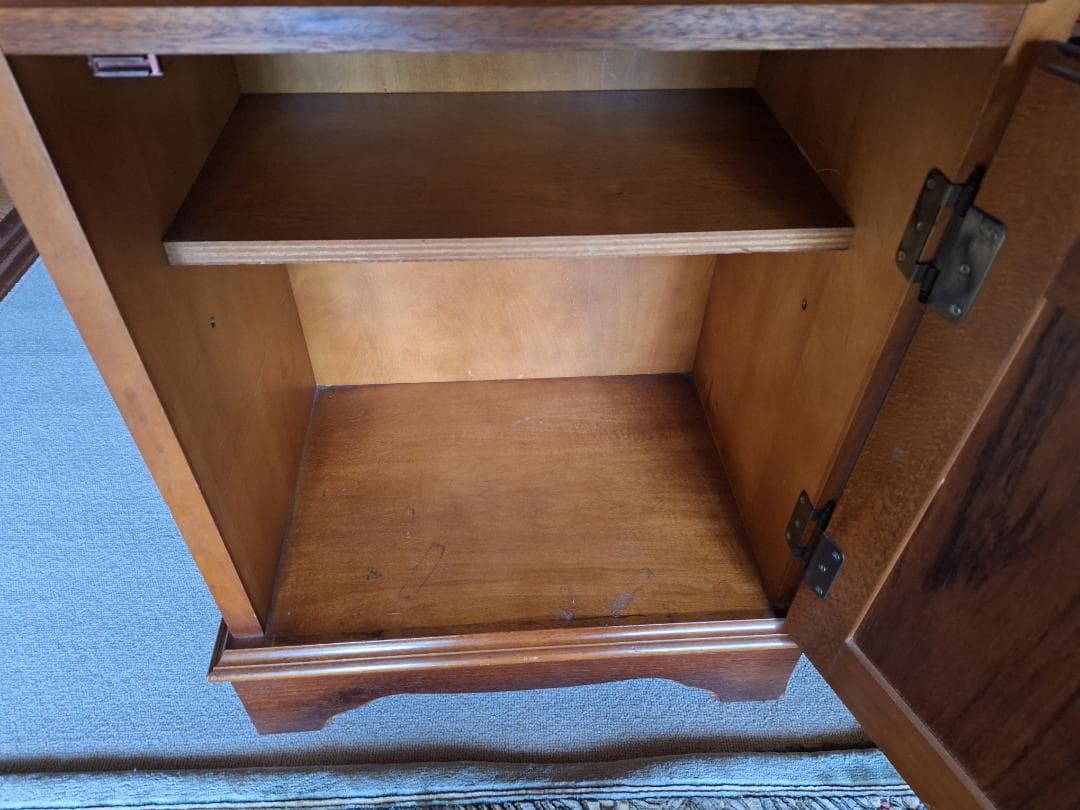 美品！karimoku カリモク コロニアル 電話台 花台 リビング収納