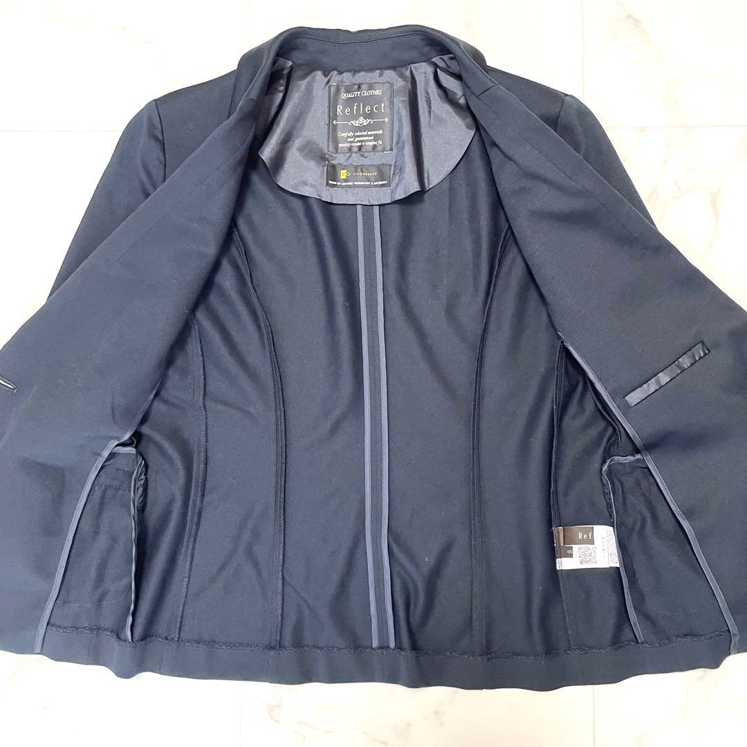 極美品 洗える リフレクト スーツ上下 夏匠ジャケット フレアスカート 9