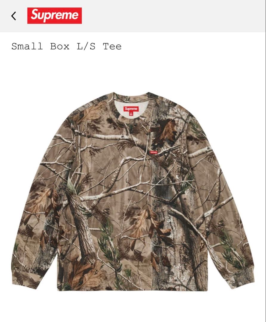 Supreme Small Box L/S Tee Lサイズ　新品