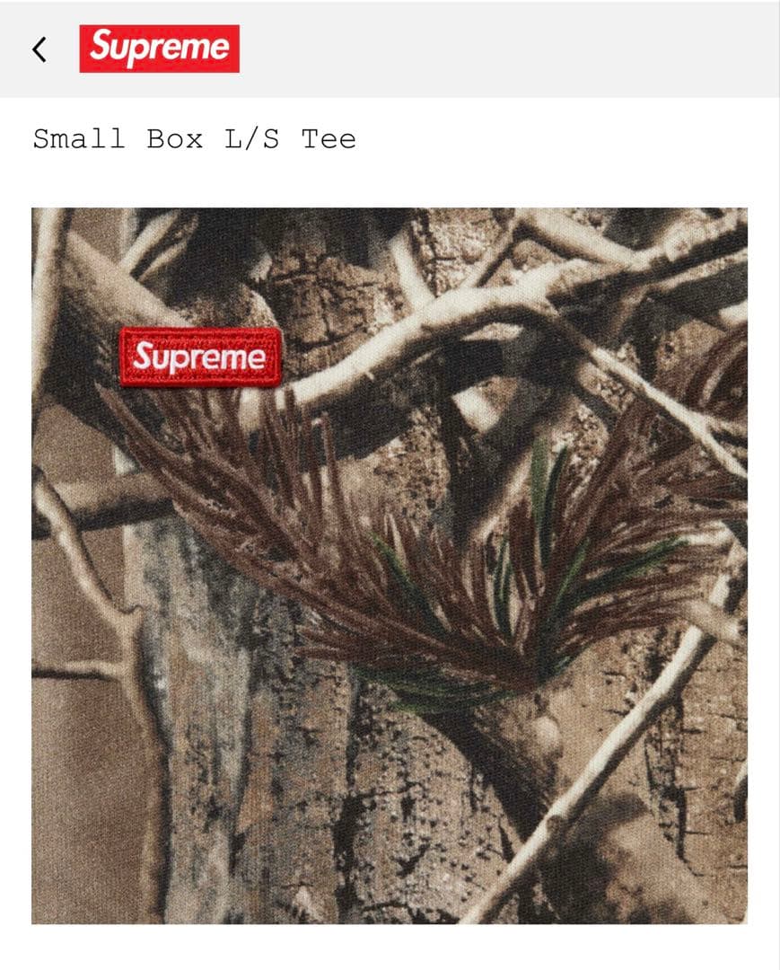 Supreme Small Box L/S Tee Lサイズ　新品