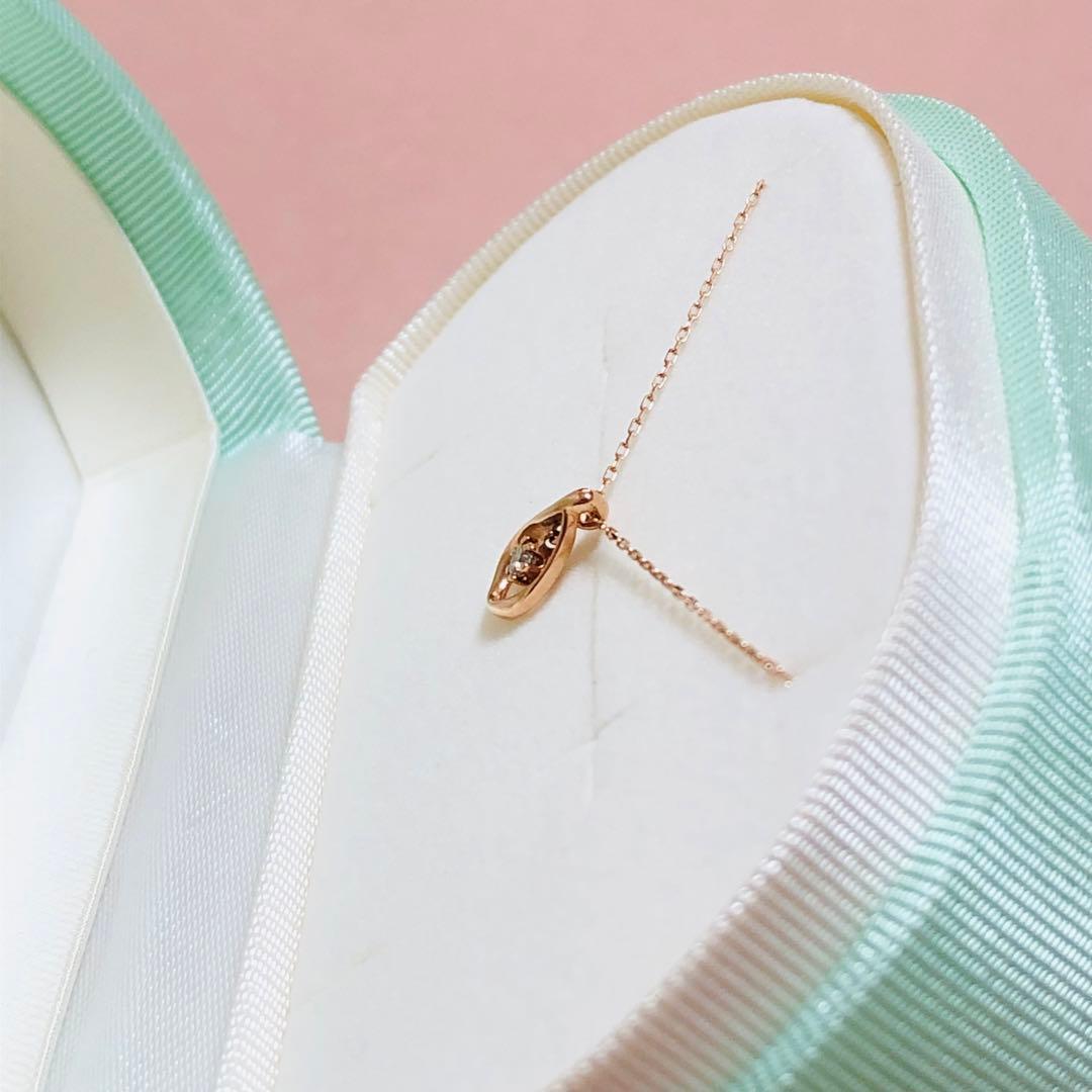 サマンサティアラ K10 ダイヤモンドネックレス K10PG ネックレス