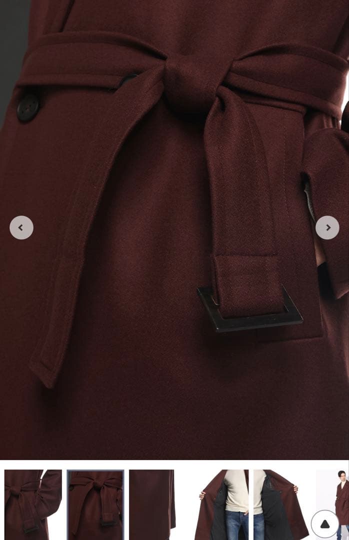 Hevo BRINDISI コート48 バーガンディ 新品 トゥモローランド