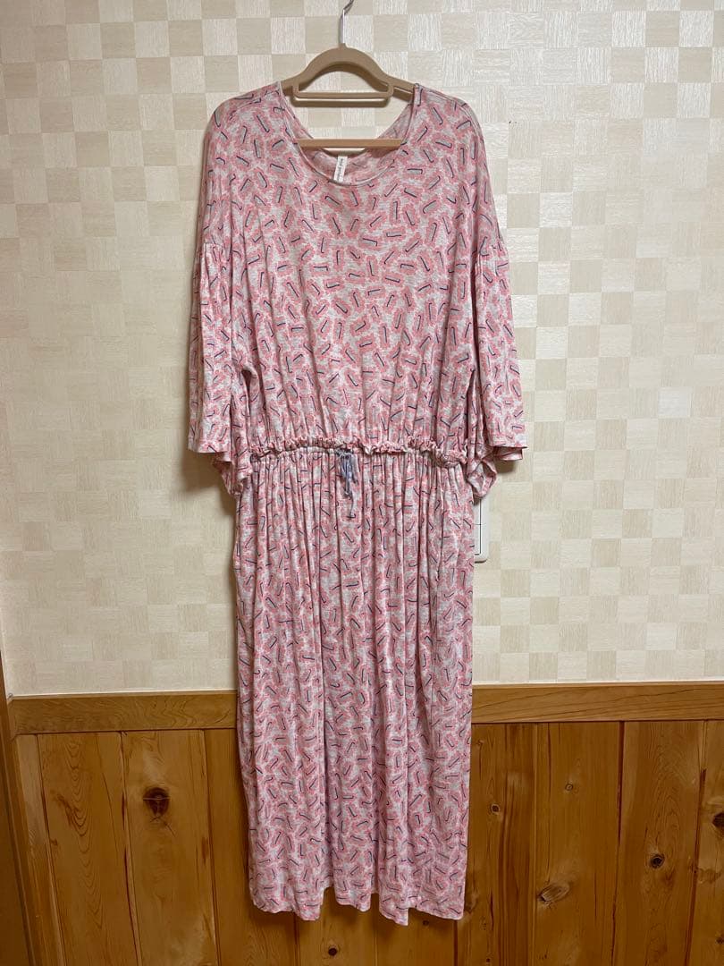 ミナペルホネン　biscuits ピンク　ワンピース