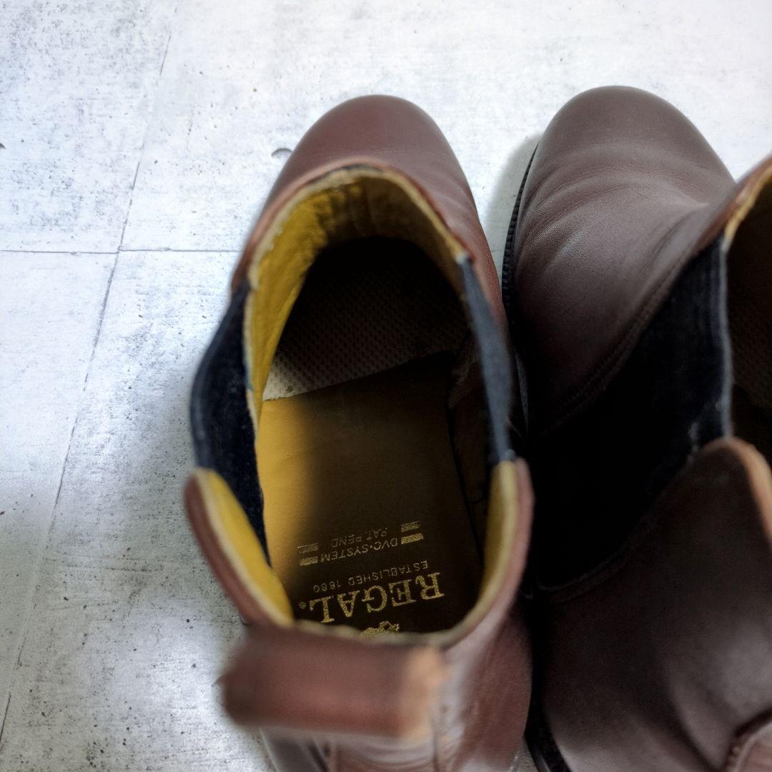 ク*ル様 極美品　REGAL　リーガル　サイドゴアブーツ　ハイカット　レザー　本