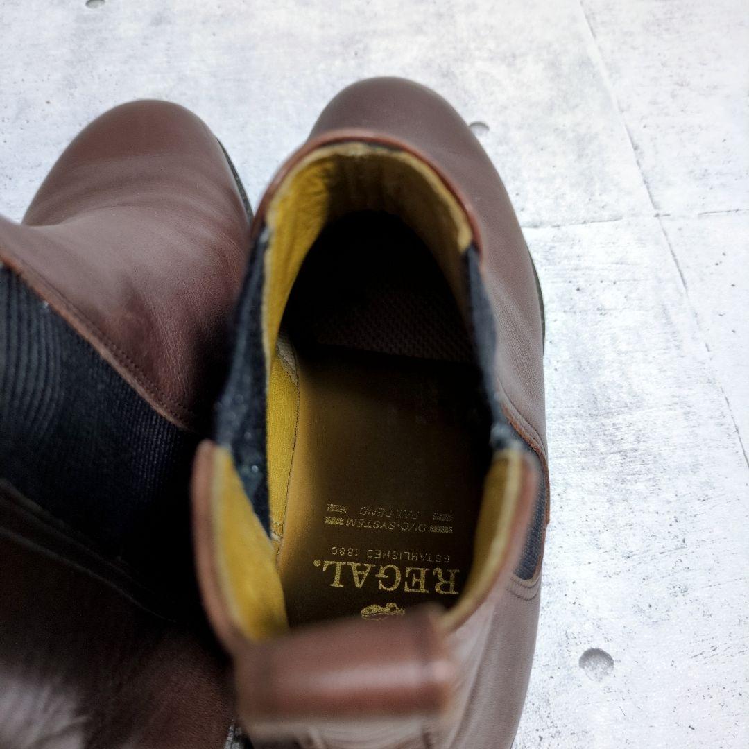 ク*ル様 極美品　REGAL　リーガル　サイドゴアブーツ　ハイカット　レザー　本