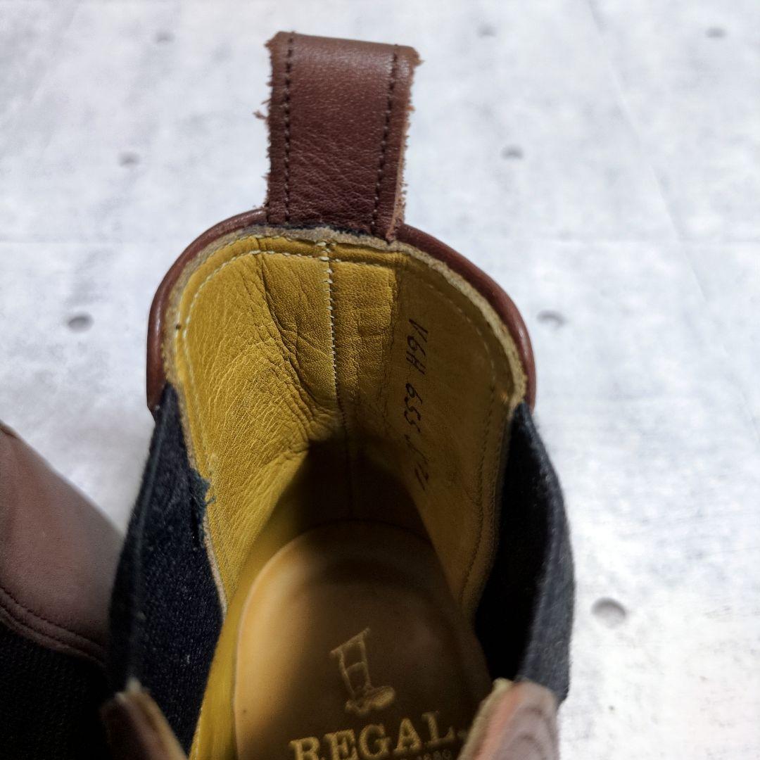 ク*ル様 極美品　REGAL　リーガル　サイドゴアブーツ　ハイカット　レザー　本