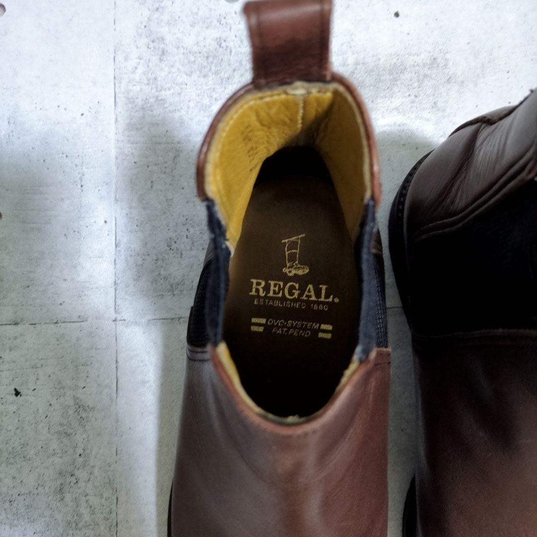 ク*ル様 極美品　REGAL　リーガル　サイドゴアブーツ　ハイカット　レザー　本