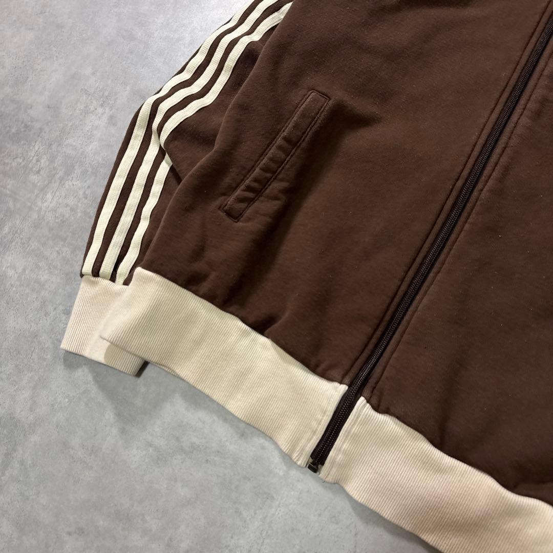 【最高峰】adidas 00sトラックジャケット ジャージ ブラウン ベージュ