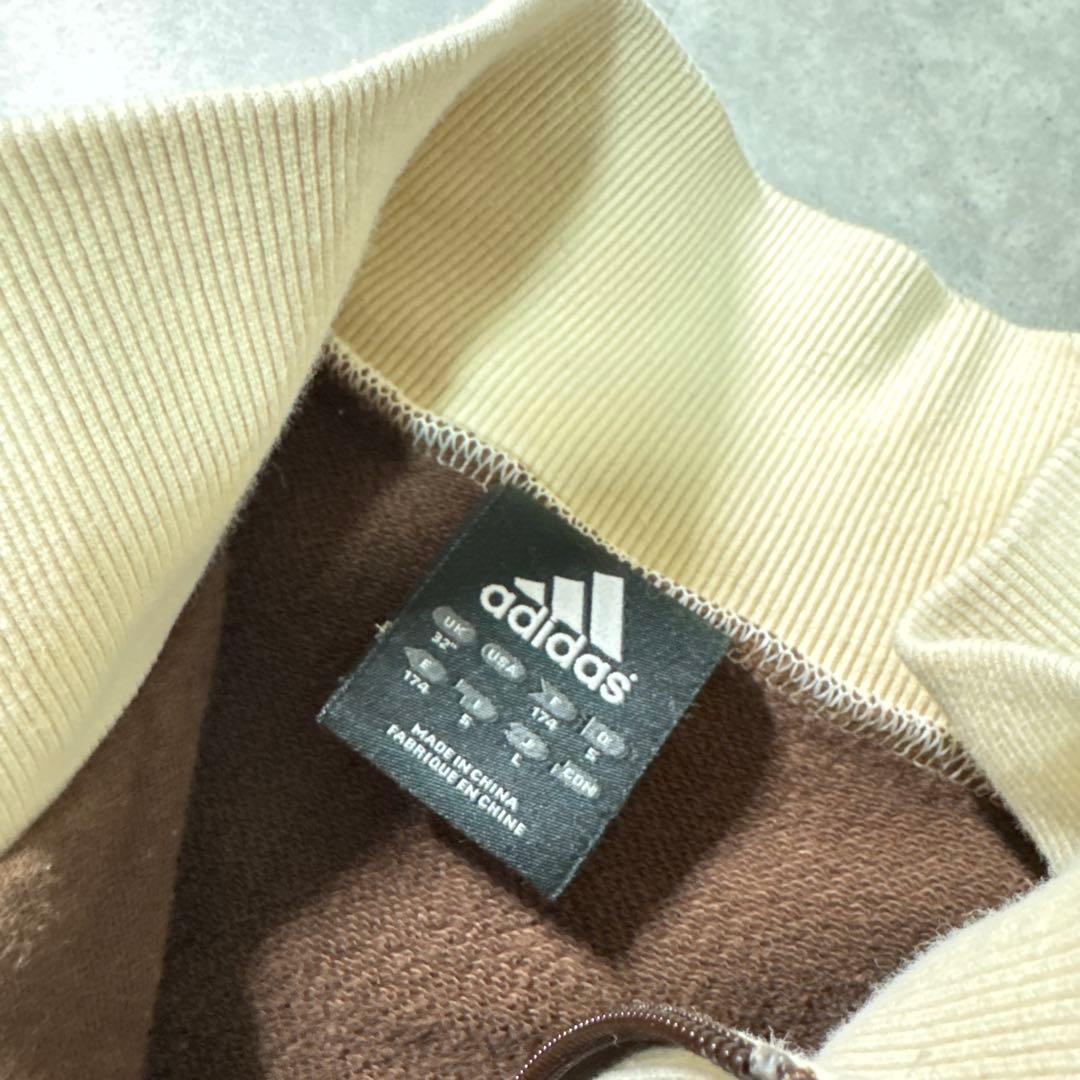 【最高峰】adidas 00sトラックジャケット ジャージ ブラウン ベージュ