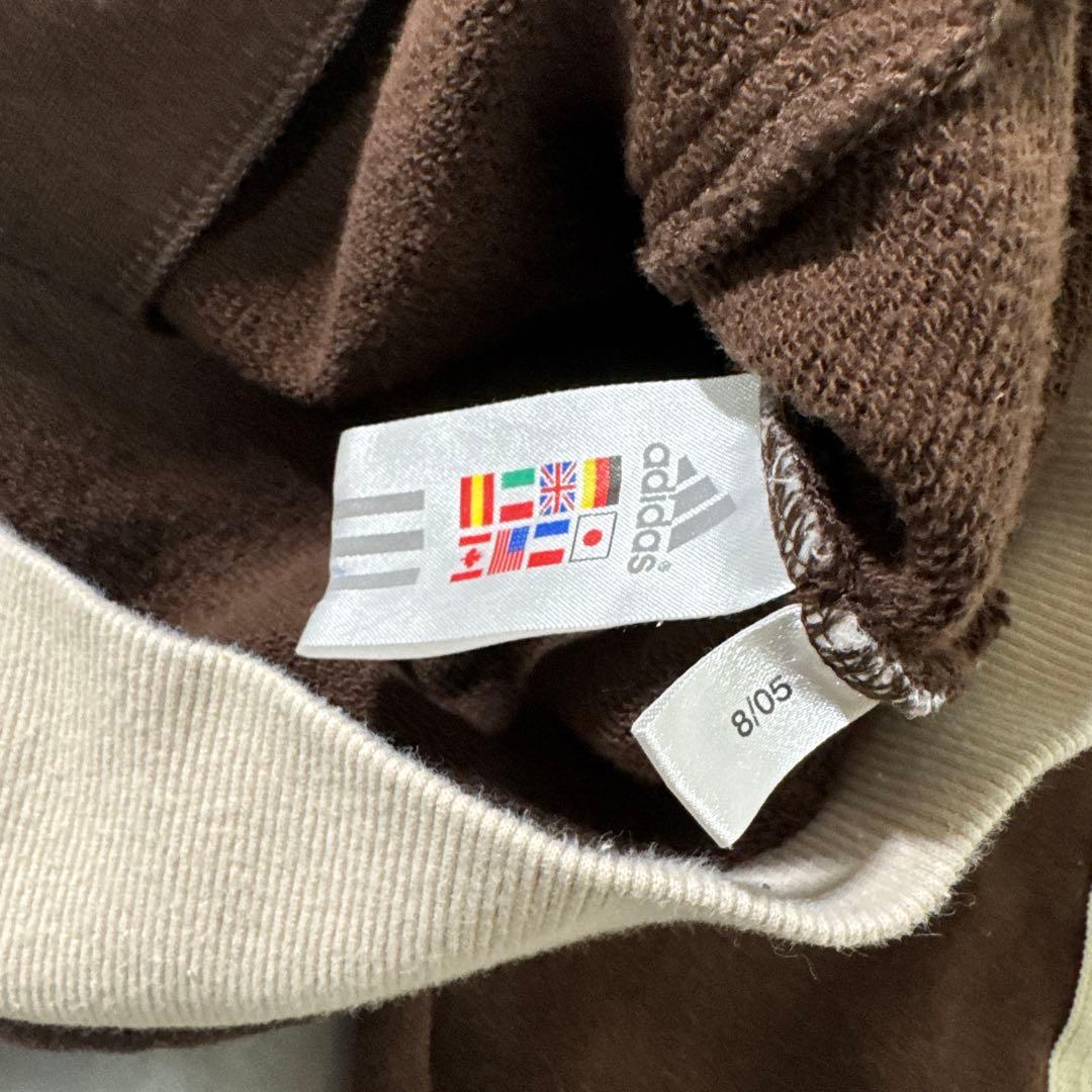 【最高峰】adidas 00sトラックジャケット ジャージ ブラウン ベージュ