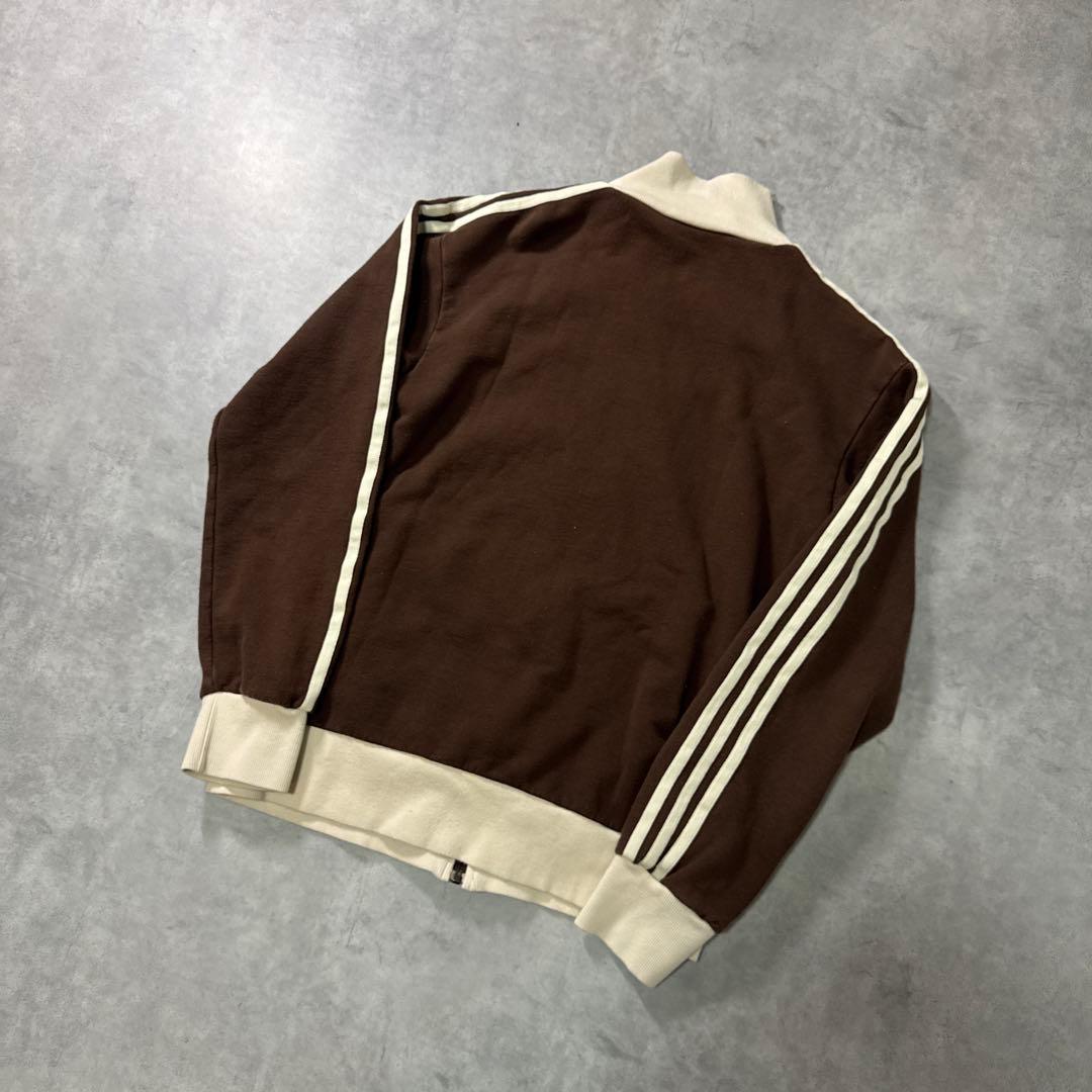 【最高峰】adidas 00sトラックジャケット ジャージ ブラウン ベージュ