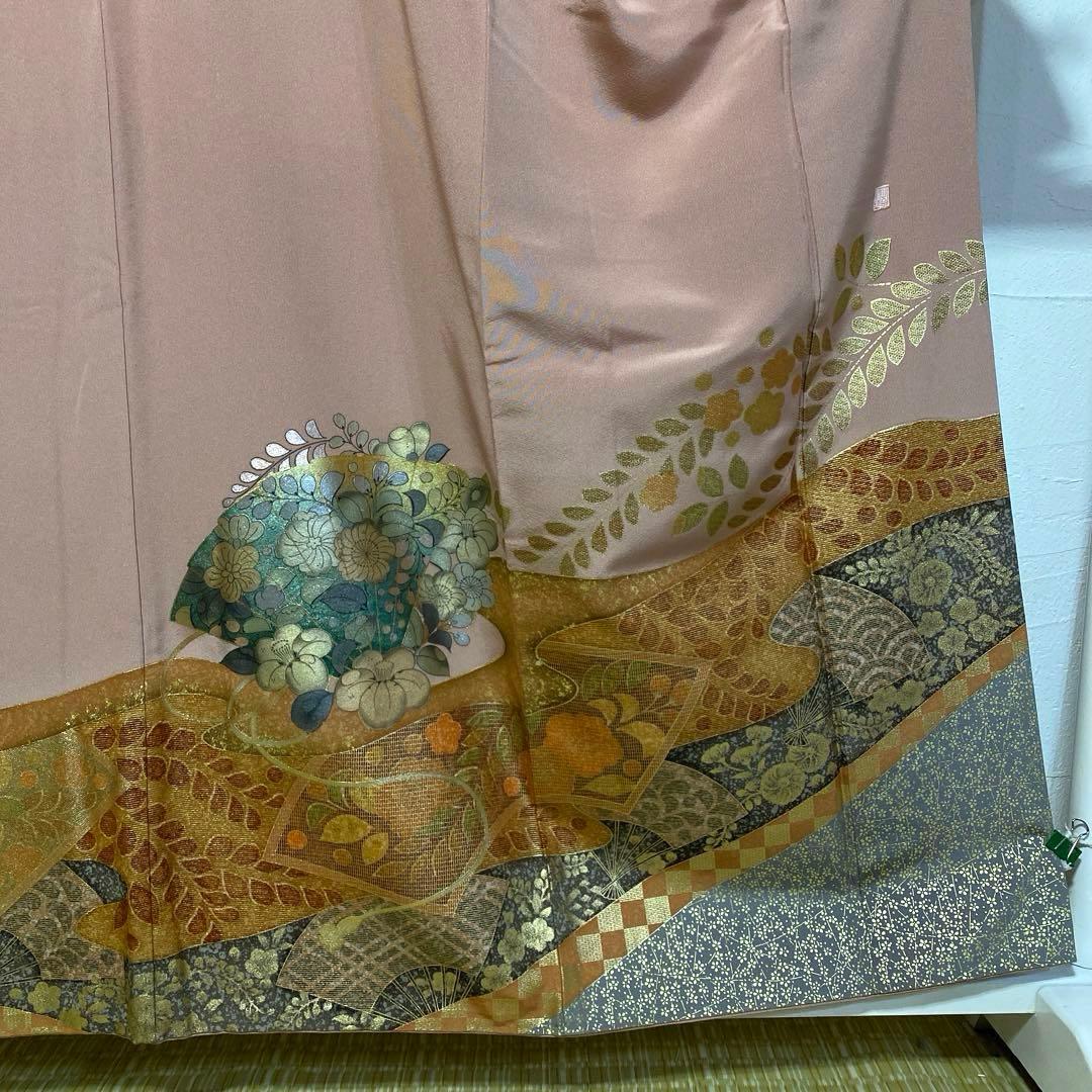 【専用】着物-辻が花着物157【訪問着作家物】家紋入り上質美品 格調高い他３点