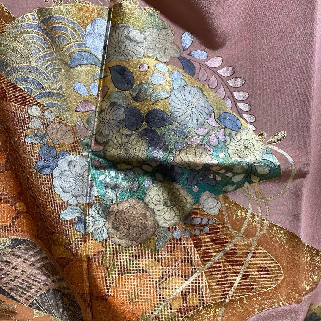 【専用】着物-辻が花着物157【訪問着作家物】家紋入り上質美品 格調高い他３点