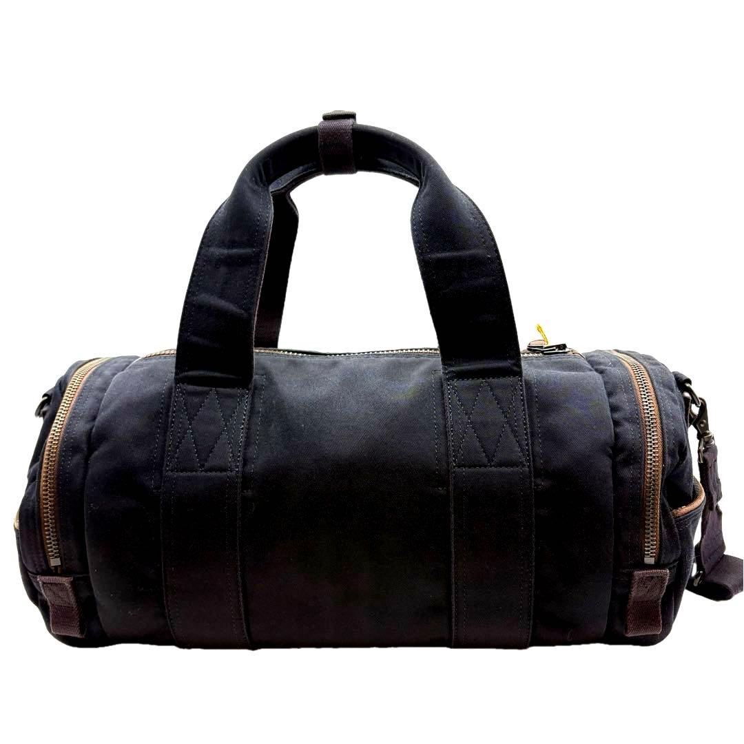 美品　ポーター　ラブアンドピース　2way ボストンバッグ　ロゴ　ブラック