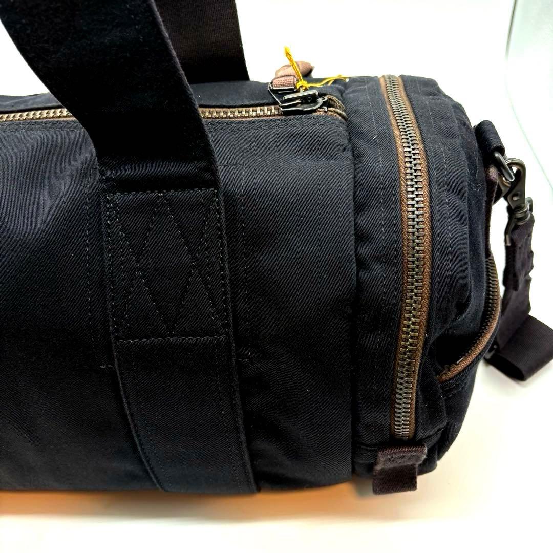 美品　ポーター　ラブアンドピース　2way ボストンバッグ　ロゴ　ブラック